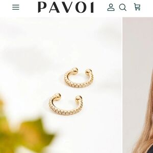 Gold Earrings Cuffs Nwt